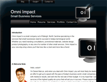 Tablet Screenshot of omniimpact.com